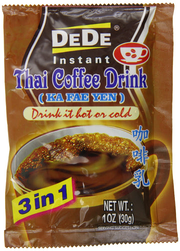 De De Instant Thai Coffee Drink, 12 Count
