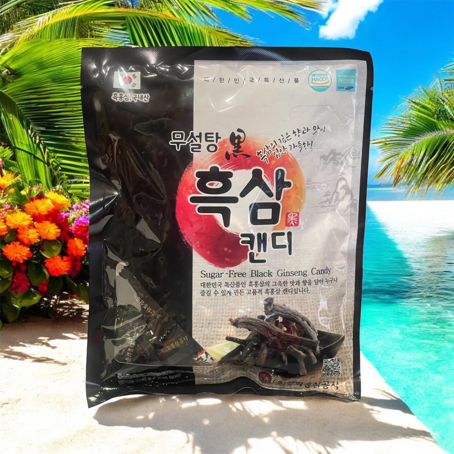 Korean Ginseng Candy, Sugar Free (3 Packs, Sugar Free Black Ginseng)