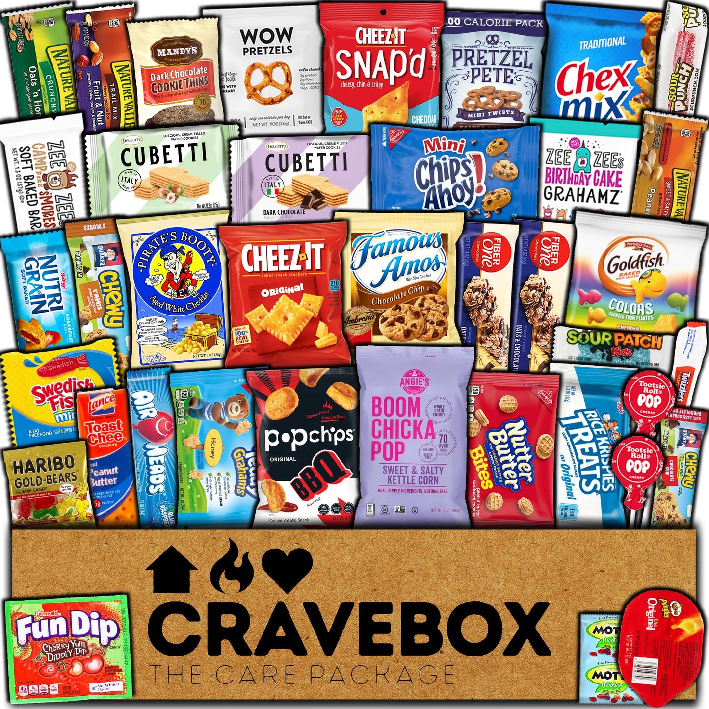CRAVEBOX Snack Box Care Package Pack for Adults Birthday Gifts for Men and Women, Halloween - College Back to School