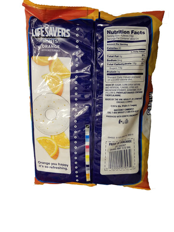 Life Savers Orange Mints, 13-Ounce Bags (Pack of 2) - Refreshing Flavor, Perfect for Sharing or Snacking