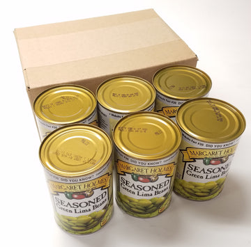 Margaret Holmes, Medium Seasoned Green Lima Beans, 15Oz Can (Pack Of 6)