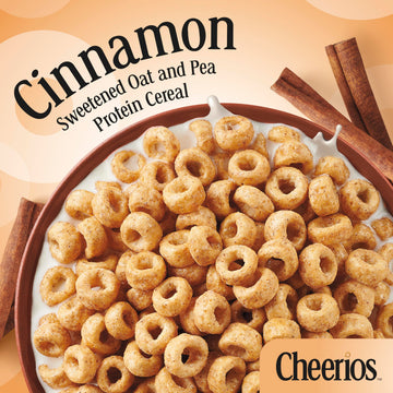Cheerios Protein Cereal, Cinnamon, 8G Protein, Family Size, 15 Oz