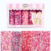 Confect Pretty in Pink & White Pearl Sprinkles Mix - Edible Heart & Star Sprinkles for Cakes, Cupcakes, Cookies - Birthday & Bak