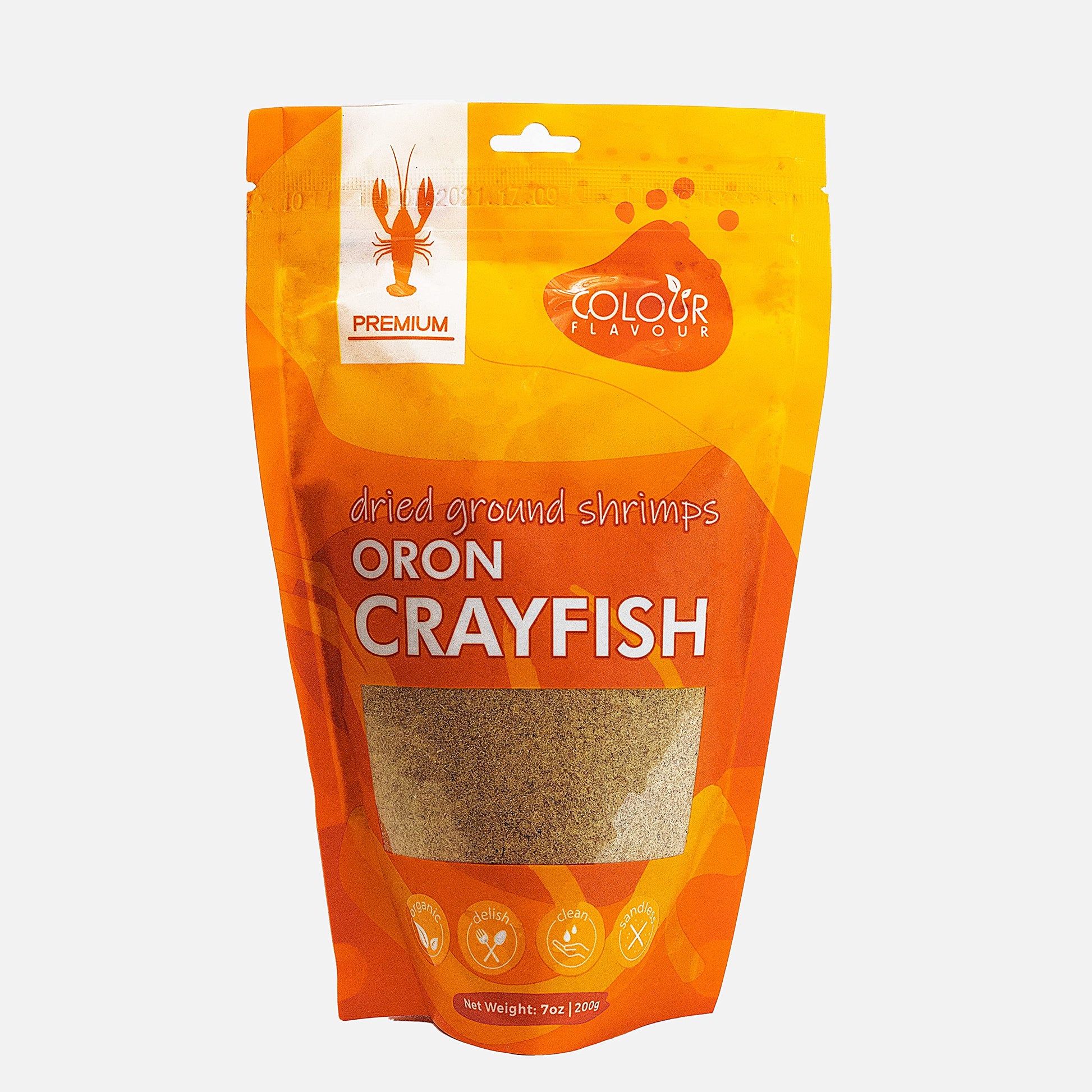 Colour Flavour Premium Quality Nigerian Dry Shrimp Crayfish Powder (7 Ounce (Pack Of 1))