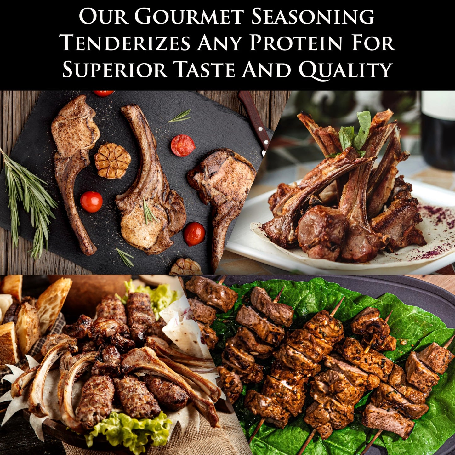 My Familys Seasonings Lamb Seasoning Rub - All-Natural, No MSG, Gluten Free - 3.6 oz Resealable Pack