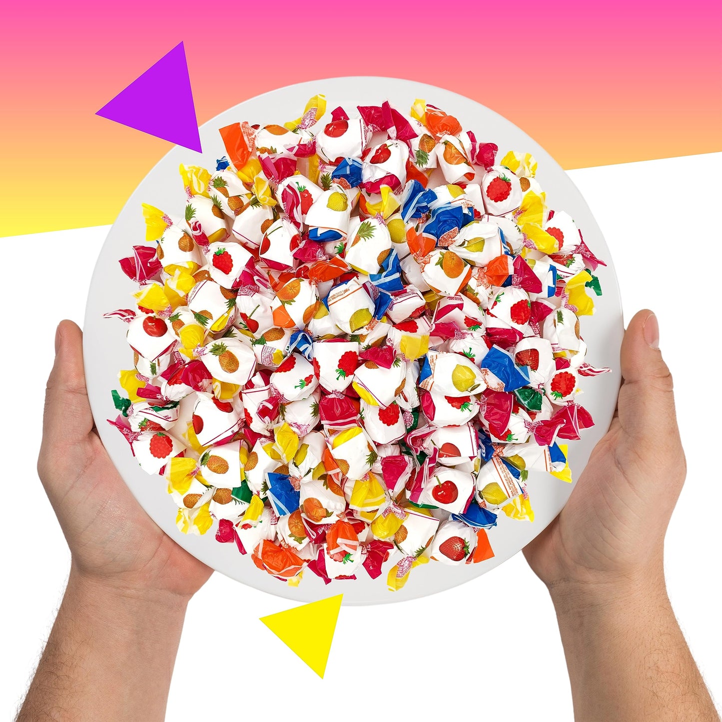 Assorted Fruit-Filled Hard Candy, Old-Fashioned Delights (1 Pound Bag - Approx. 70 Count)