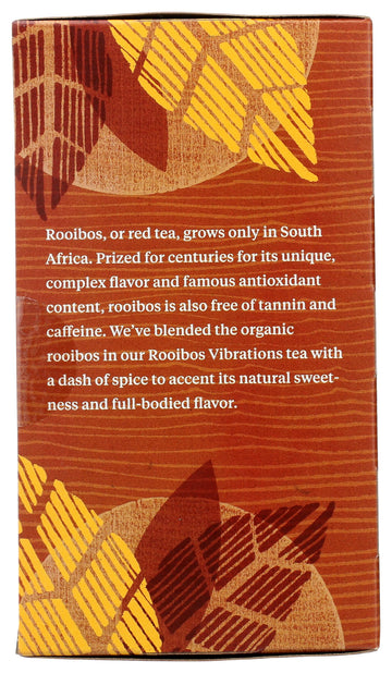 Allegro Tea Organic Rooibos Vibrations Tea Bags, 20 Count, Pack of 1