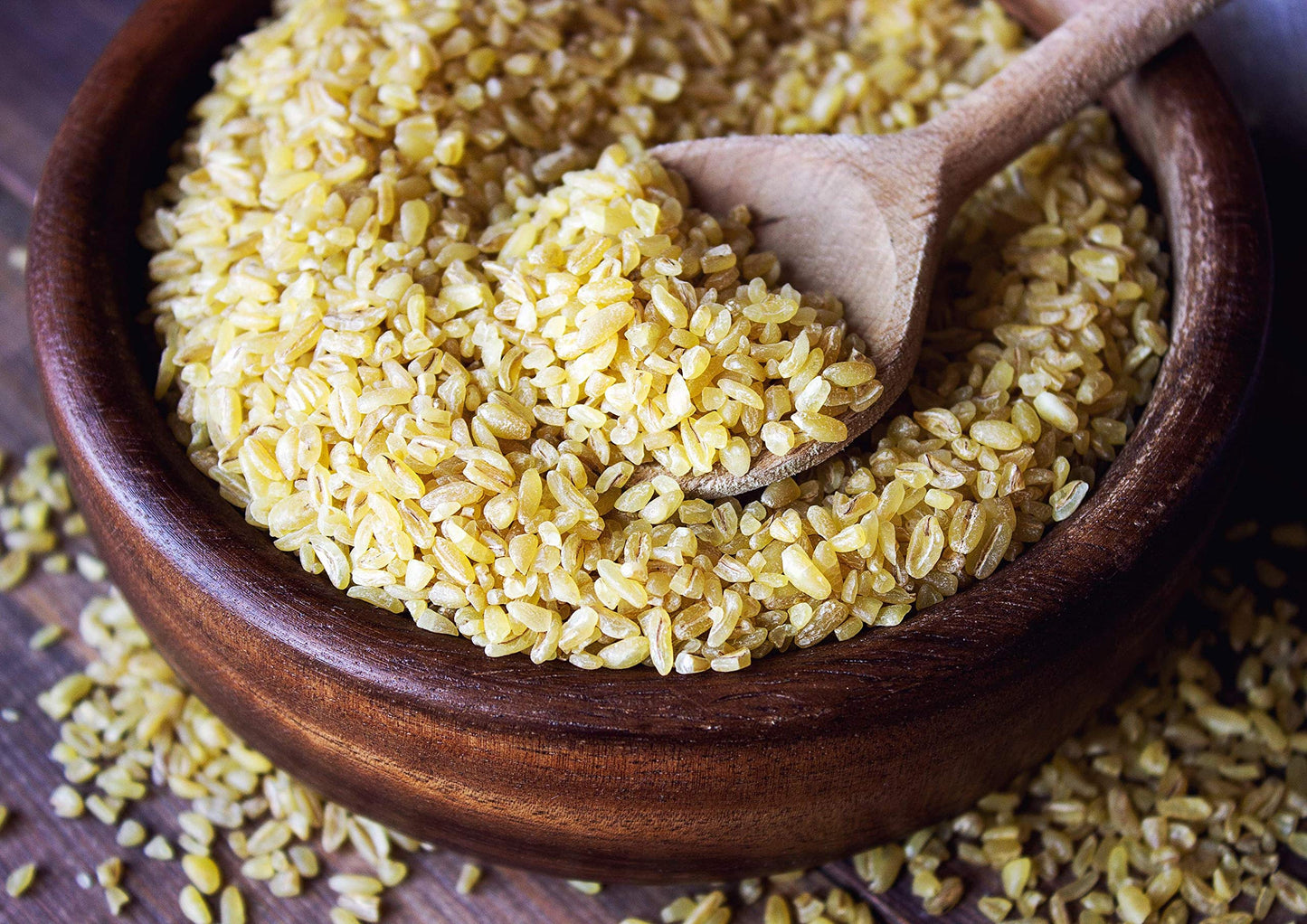 Organic Bulgur Wheat, 5 Pounds - Non-Gmo Whole Grain, Parboiled Groats, Kosher Borghul Berries, Bulk Seeds, Coarse, High In Diet