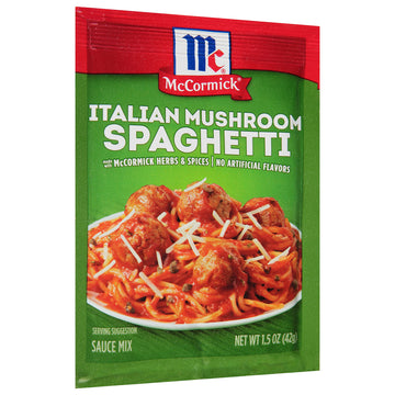 Mccormick Italian Mushroom Spaghetti Sauce Mix, 1.5 Oz (Pack Of 12)