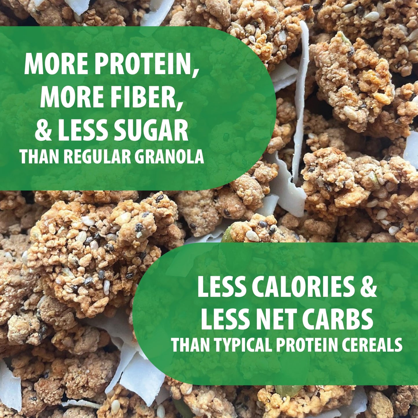 Julian Bakery ProGranola Cereal, Vegan Vanilla Cluster, 17.9 Ounce Pack of 2