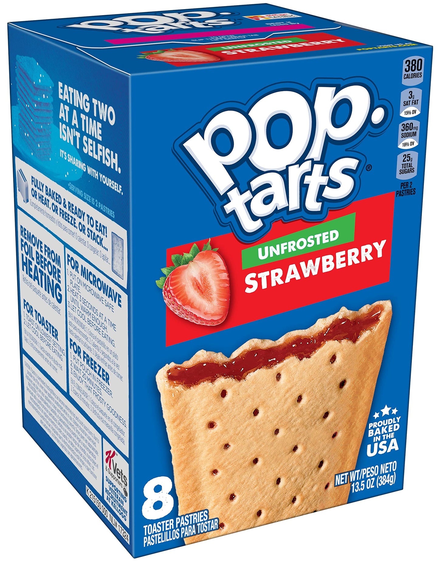 Unfrosted Variety, Strawberry, Blueberry, and Brown Sugar Cinnamon, 13.5 Ounce (Pack of 3) - with Two Make Your Day Lollipops or