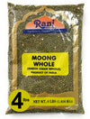 Rani Moong Whole (Ideal For Cooking & Sprouting, Whole Mung Beans With Skin) Lentils Indian 64Oz (4Lbs) 1.81Kg Bulk ~ All Natural | Gluten Friendly | Non-Gmo | Vegan | Indian Origin