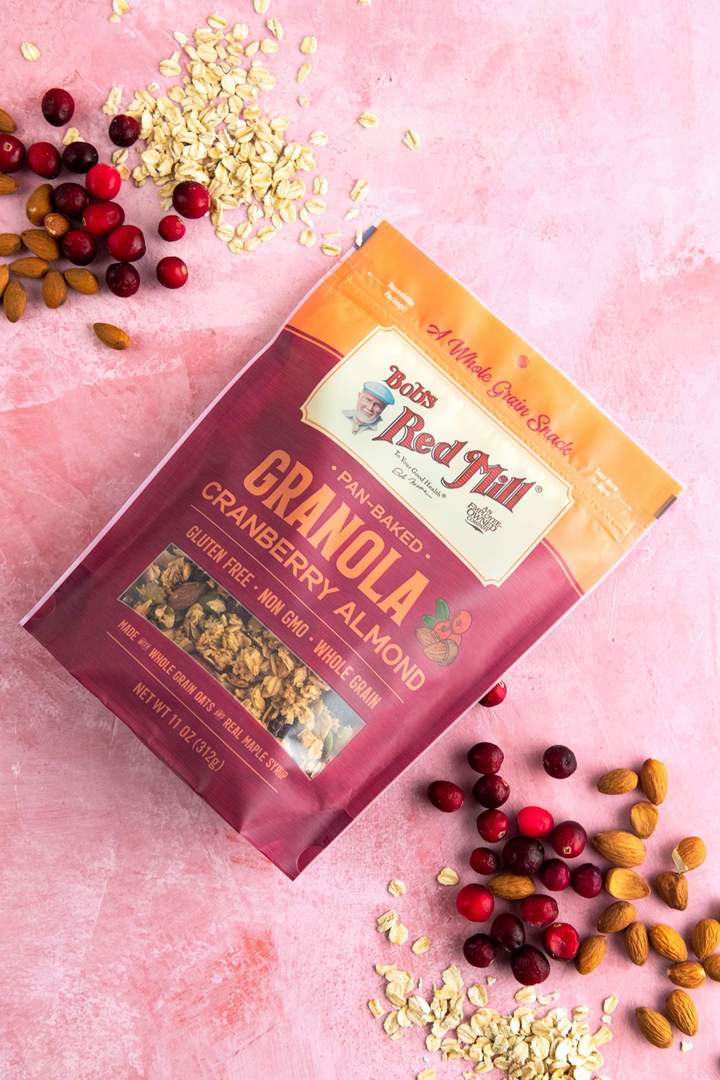 Bob'S Red Mill Cranberry Almond Granola, 11Oz (Pack Of 6) - Non Gmo, Whole Grain, Kosher