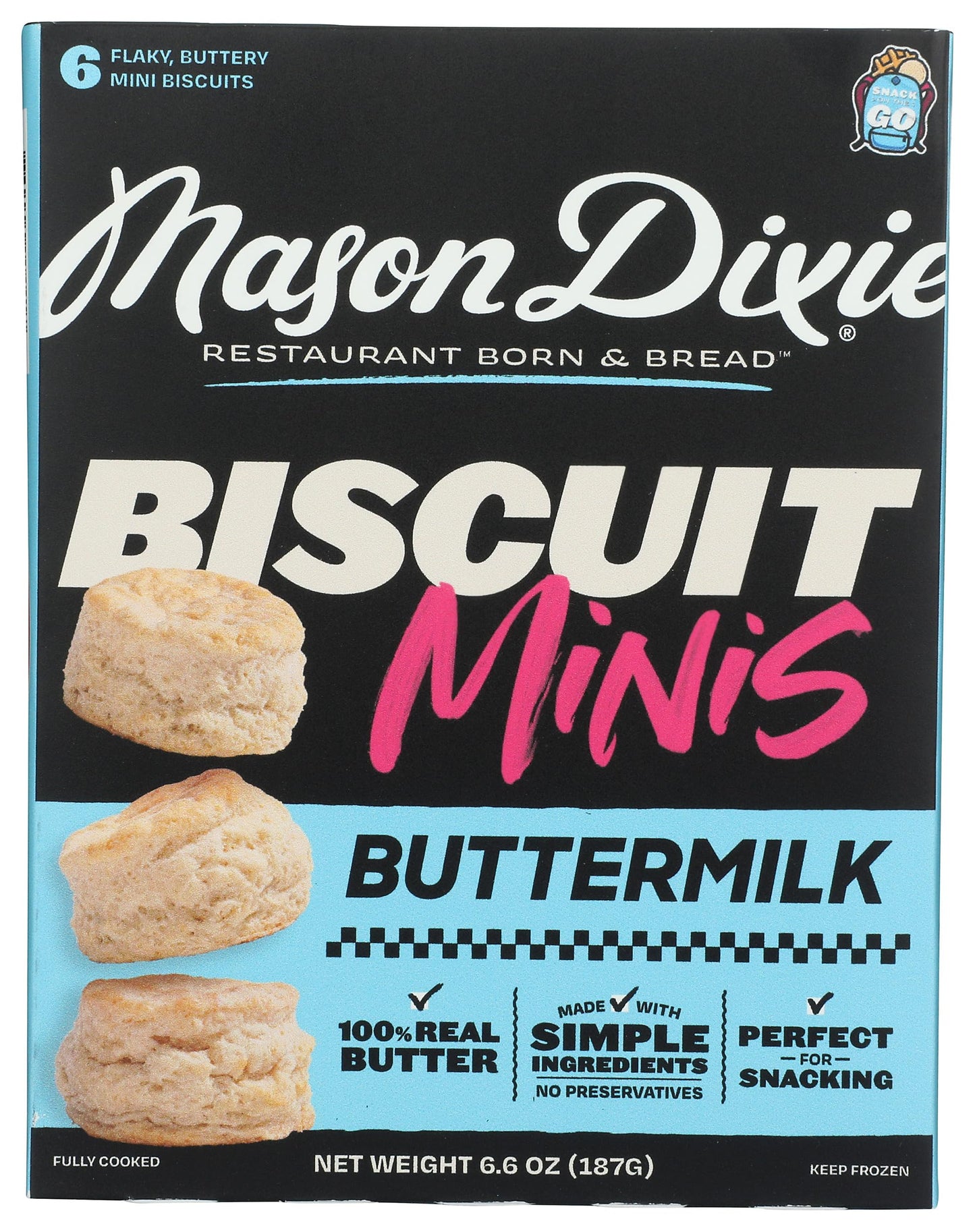 MASON DIXIE BISCUIT CO Buttermilk Biscuits, 6.6 OZ