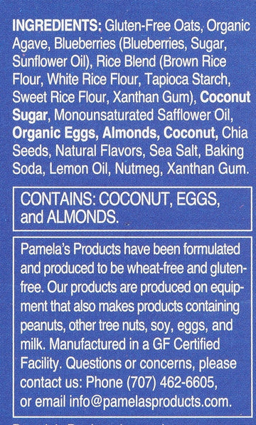 Pamela'S Products - Oat Whenever Bars - Blueberry Lemon - Case Of 6 - 1.41 Oz.