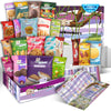 Bubsooboos Wild Snacks Maxi International Snack Box | 21 Full-Size Exotic Snacks | Maxi Purple