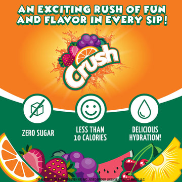 Crush- Powder Drink Mix - Sugar Free & Delicious (Classic Variety, 30 Sticks)