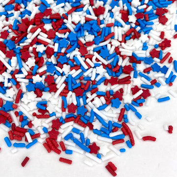 Sprinkles | Patriotic sprinkles | Red white and blue sprinkles | American sprinkles | Cookie sprinkles | July 4th sprinkles | Ma