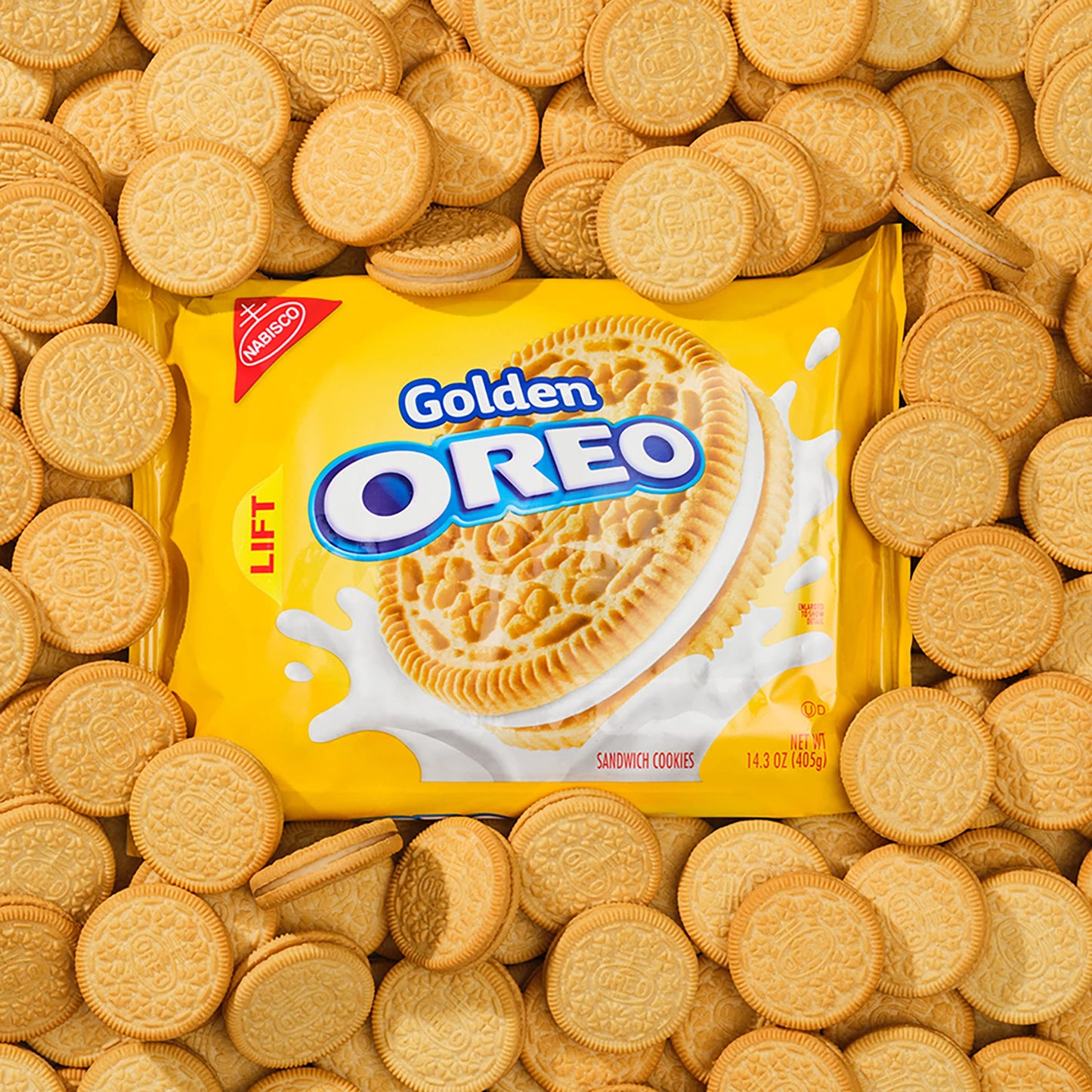 Oreo Golden Sandwich Cookies, 14.3 Oz