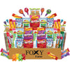 Foxy Fane 50-Count Holiday Gift Box - Ideal Gift Basket With Variety Pack Of 50 Delicious Treats