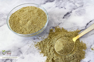 Organic Way Green Cardamom / Elaichi Powder (Elettaria Cardamomum) - Kosher & Usda Certified | Non-Gmo & Gluten Free | Resealabl