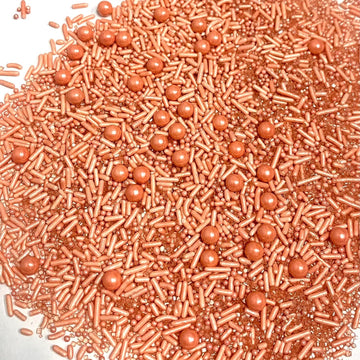 Cool Mom Sprinkles Rose Gold Sprinkles (4 Oz.) - Themed Sprinkles For Decorating Cakes, Cupcakes, Cookies & Desserts - Packaged