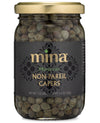 Mina Capers Non Pareil 7 oz, Perfect Mediterranean Seasoning or Garnish, Moroccan Capers Jar, Made with only Capers, Water, Vine