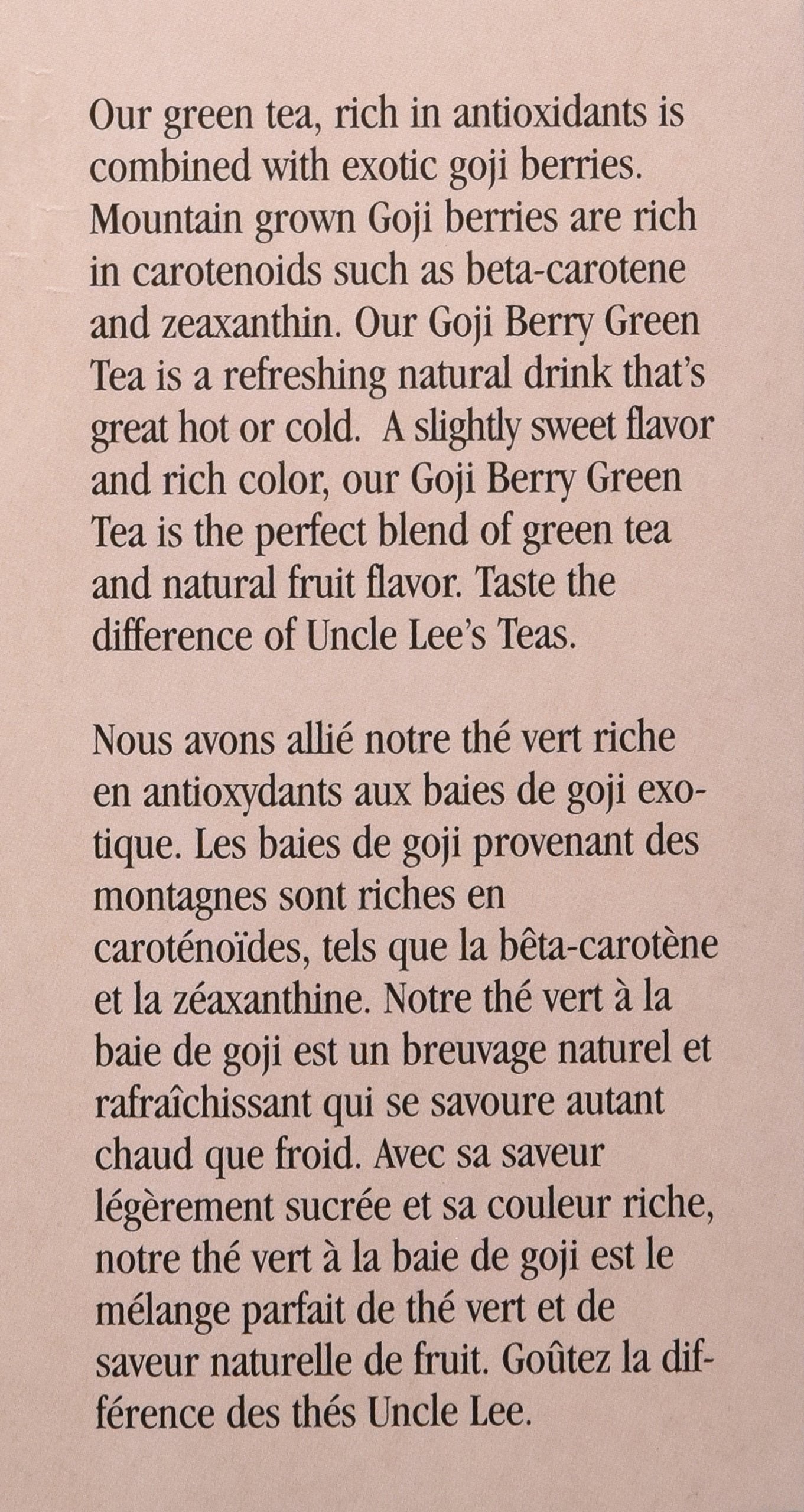 Organic Green Tea with Goji Berry 18 Bag(S)