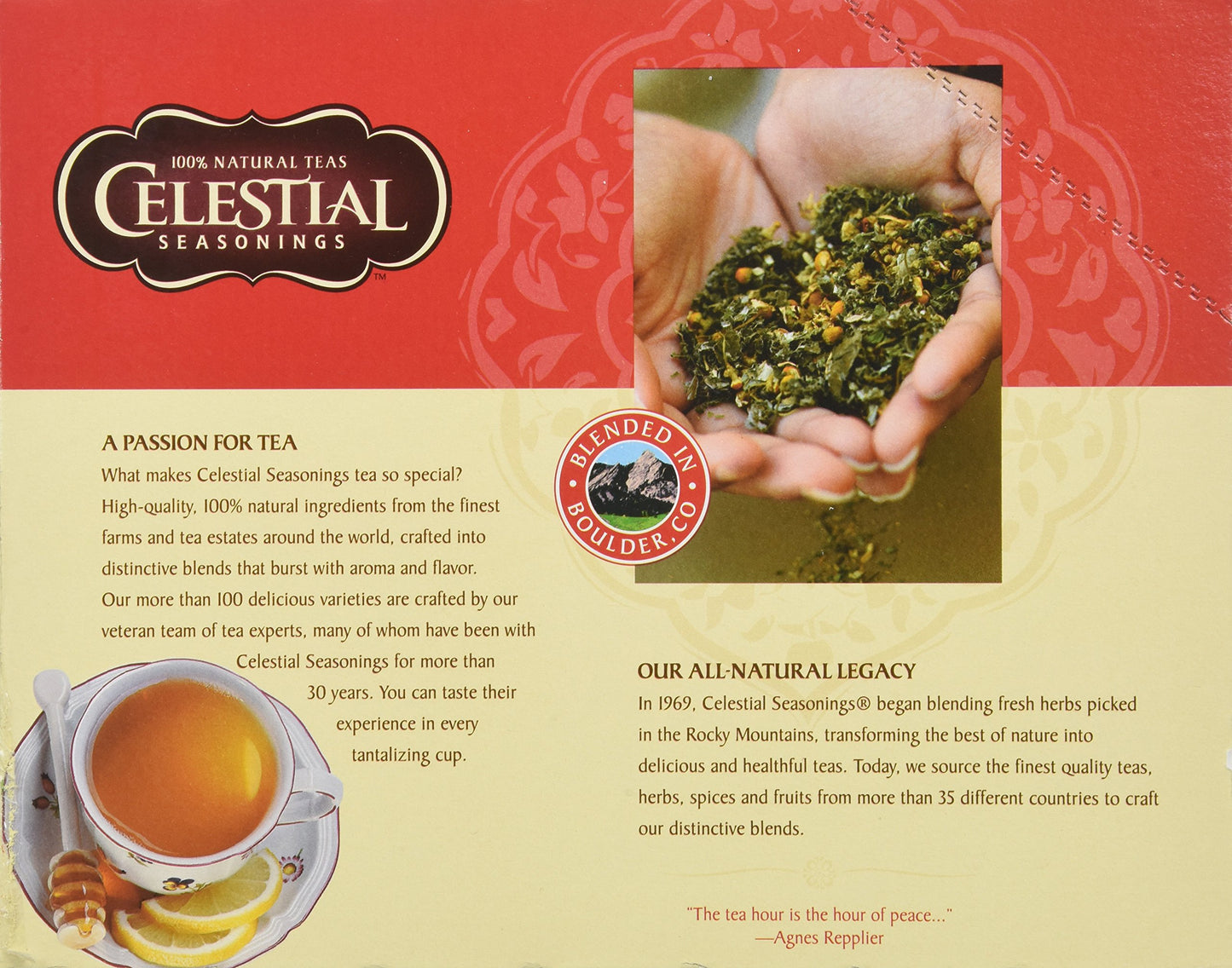 Celestial Seasonings Lemon Zinger Herbal Tea K-Cup Portion Pack, 24 Count (Pack of 2)