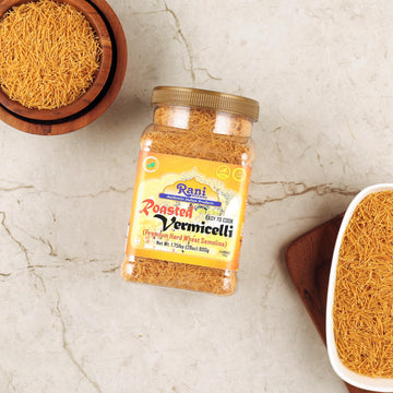 Rani Roasted Vermicelli (Roasted Wheat Noodles) 28Oz (1.75Lbs) 800G Pet Jar ~ All Natural | Vegan | Non-Gmo | Kosher | Indian Or