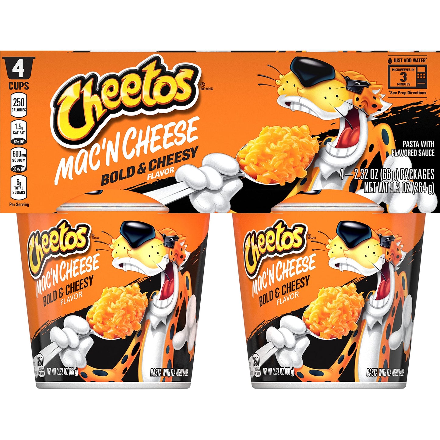 Mac N Cheetos Bold & Cheesy, 2.32Oz Cups (4 Pack)