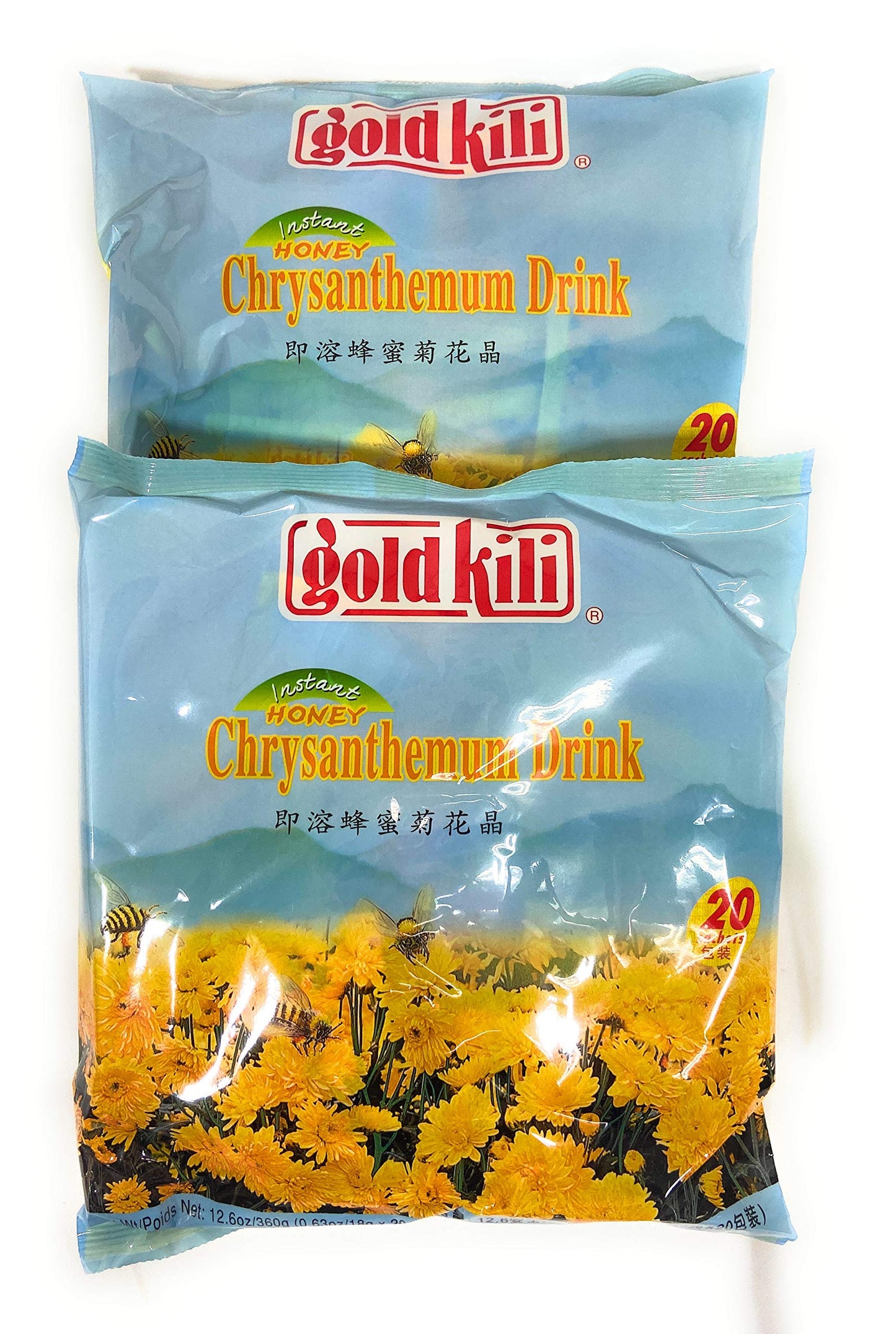 Gold Kili Instant Honey Chrysanthemum Drink 20 Sachets (2 Pack)