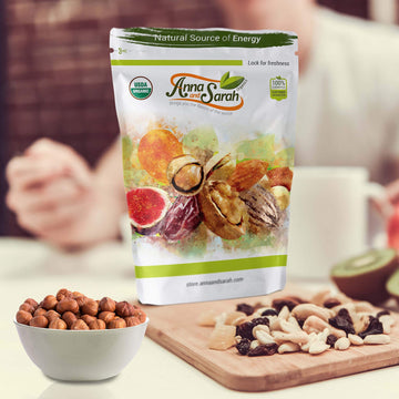 Anna and Sarah Organic Raw Turkish Hazelnuts Filberts (3 Lbs)