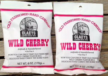 Claeys Wild Cherry Flavored Old Fashioned Hard Candy - (2 X 6Oz Bags)