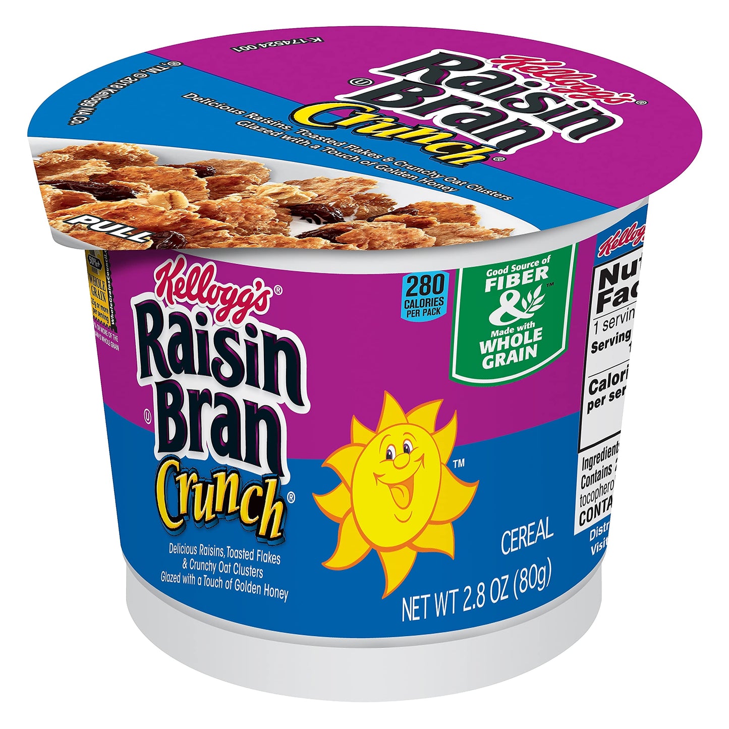 Kellogg'S Raisin Bran Crunch Cereal-In-A-Cup-2.8 Oz, 6 Ct
