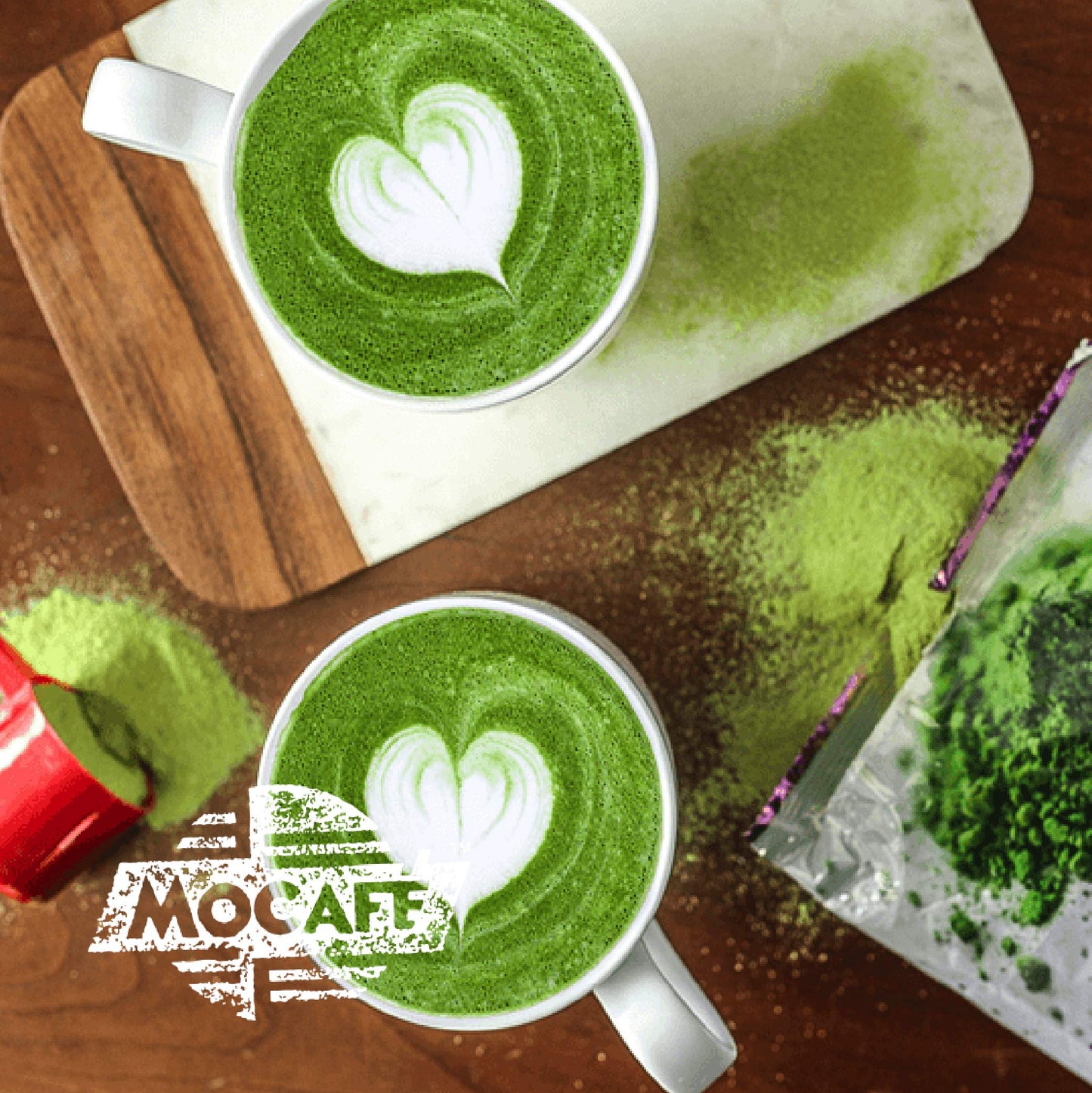 Mocaf Matcha Green Tea case of 4 Bags Each 3 Pounds