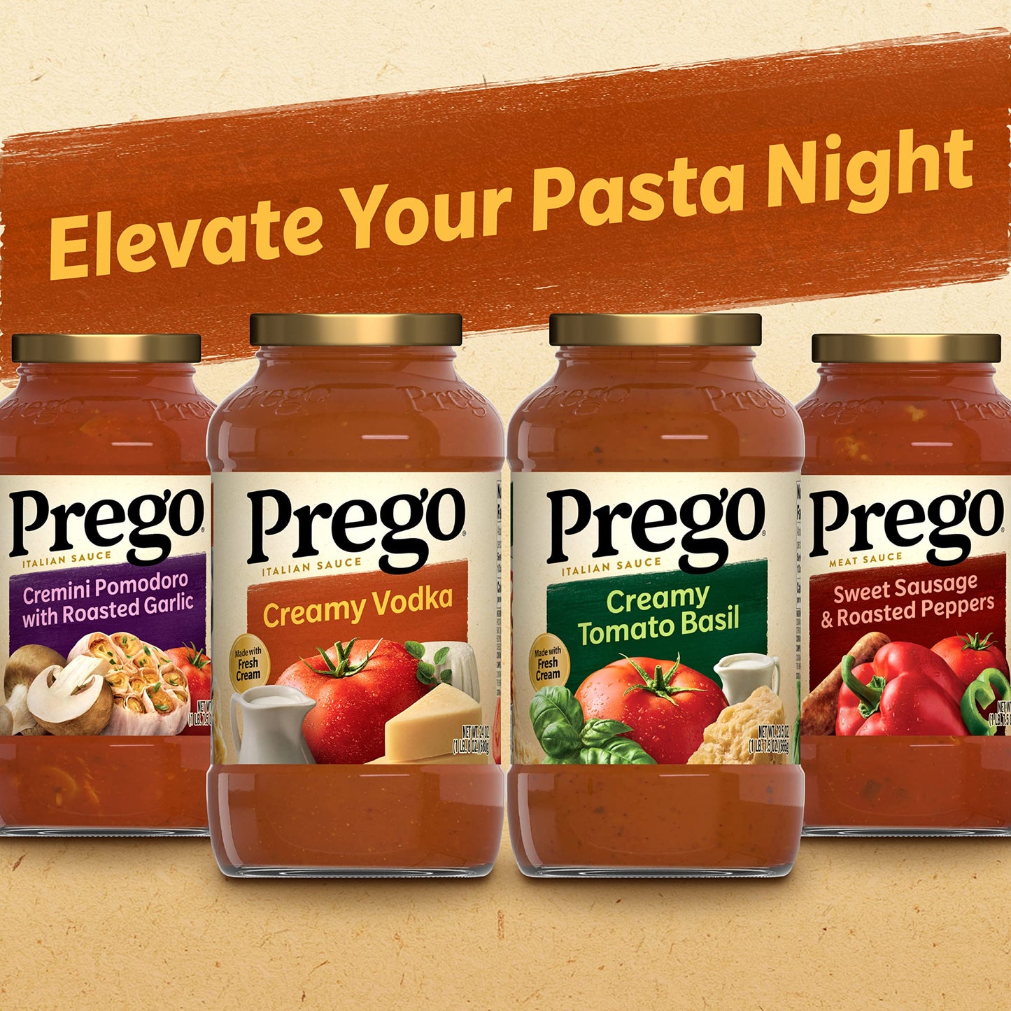 Prego Creamy Spirit-Inspired Flavor Pasta Sauce, 24 Oz Jar