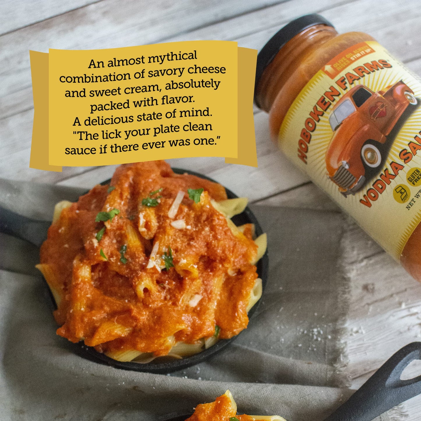 Hoboken Farms spirit-inspired flavor Sauce, No Sugar Added, Low Sodium, Keto, 25oz, Pack of 2