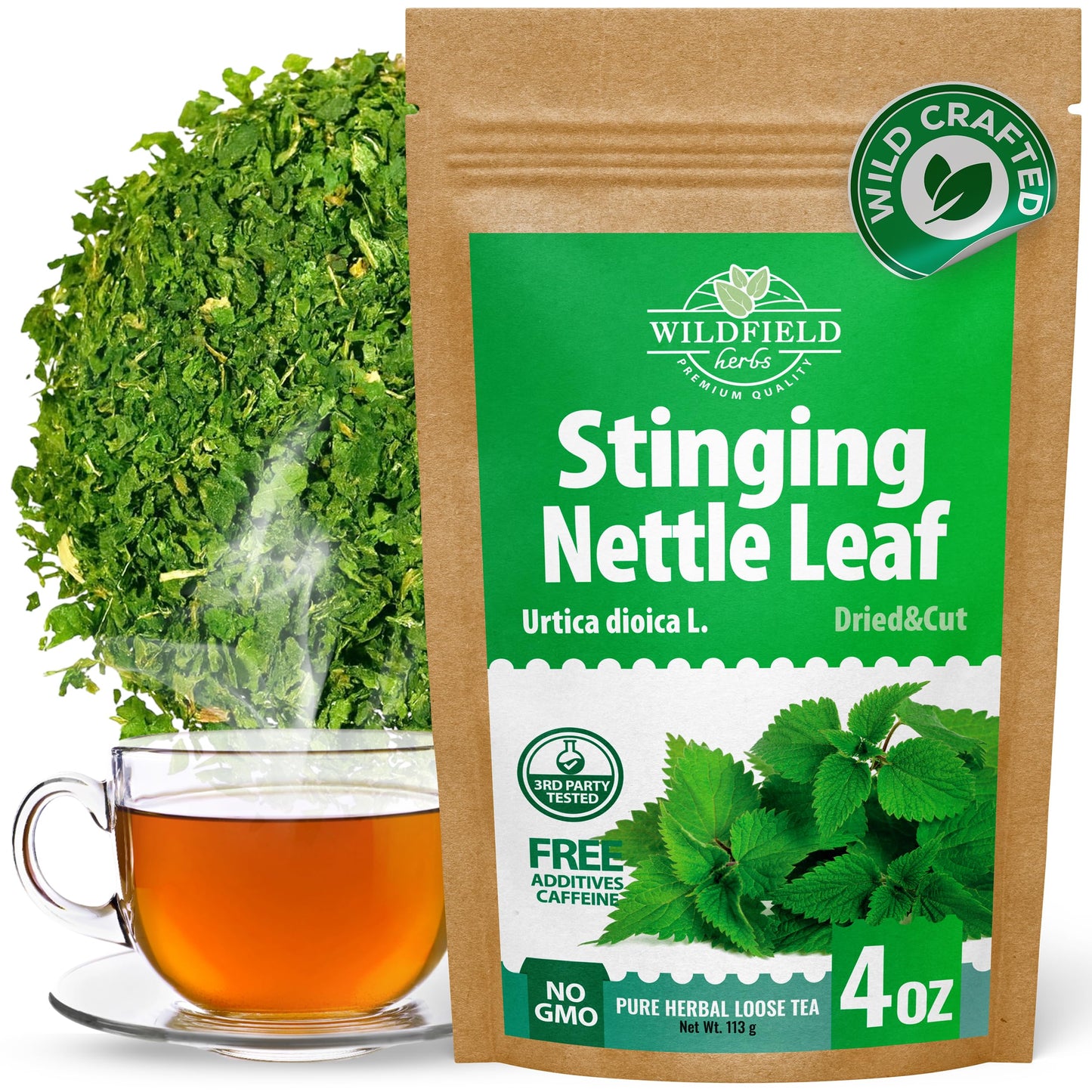 4 Oz. Nettle Root Dried Stinflavor Blendg Herbal Tea - 113G Stinflavor Blendg Nettle Root Herb Tea Ra?Z De Ortiga