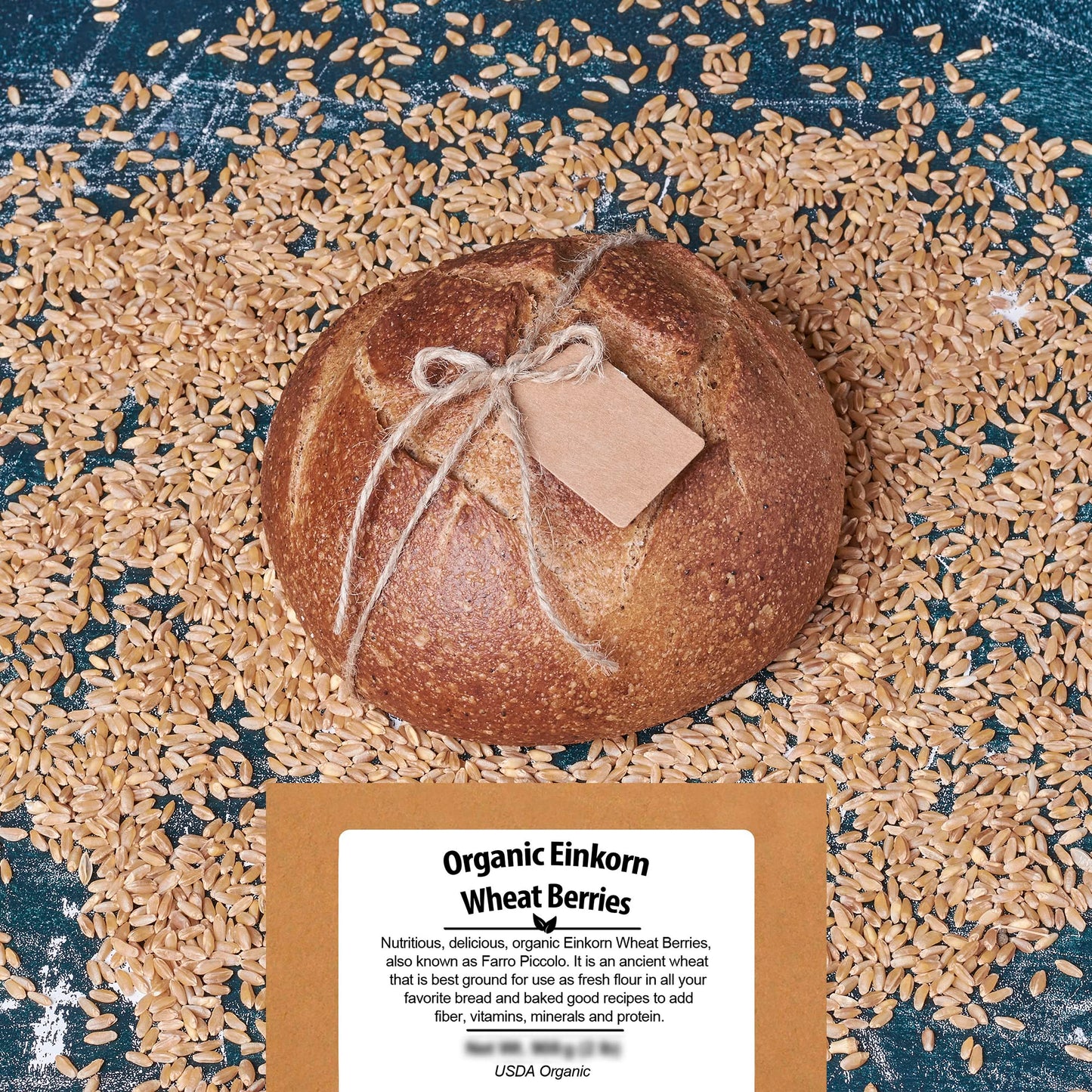 Be Still Farms Einkorn Farro Grain Organic (4.8 lb) - Einkorn Wheat Berries Bulk Whole Ancient Grains - Ideal for Soup, Flour, B