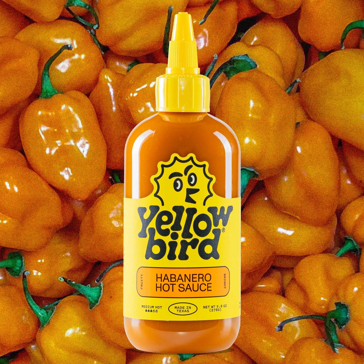 Yellowbird Classic Hot Sauce Variety Set - 5 Flavors, 9.8 oz Pantry Size, Mellow to Real Hot, Gift Pack
