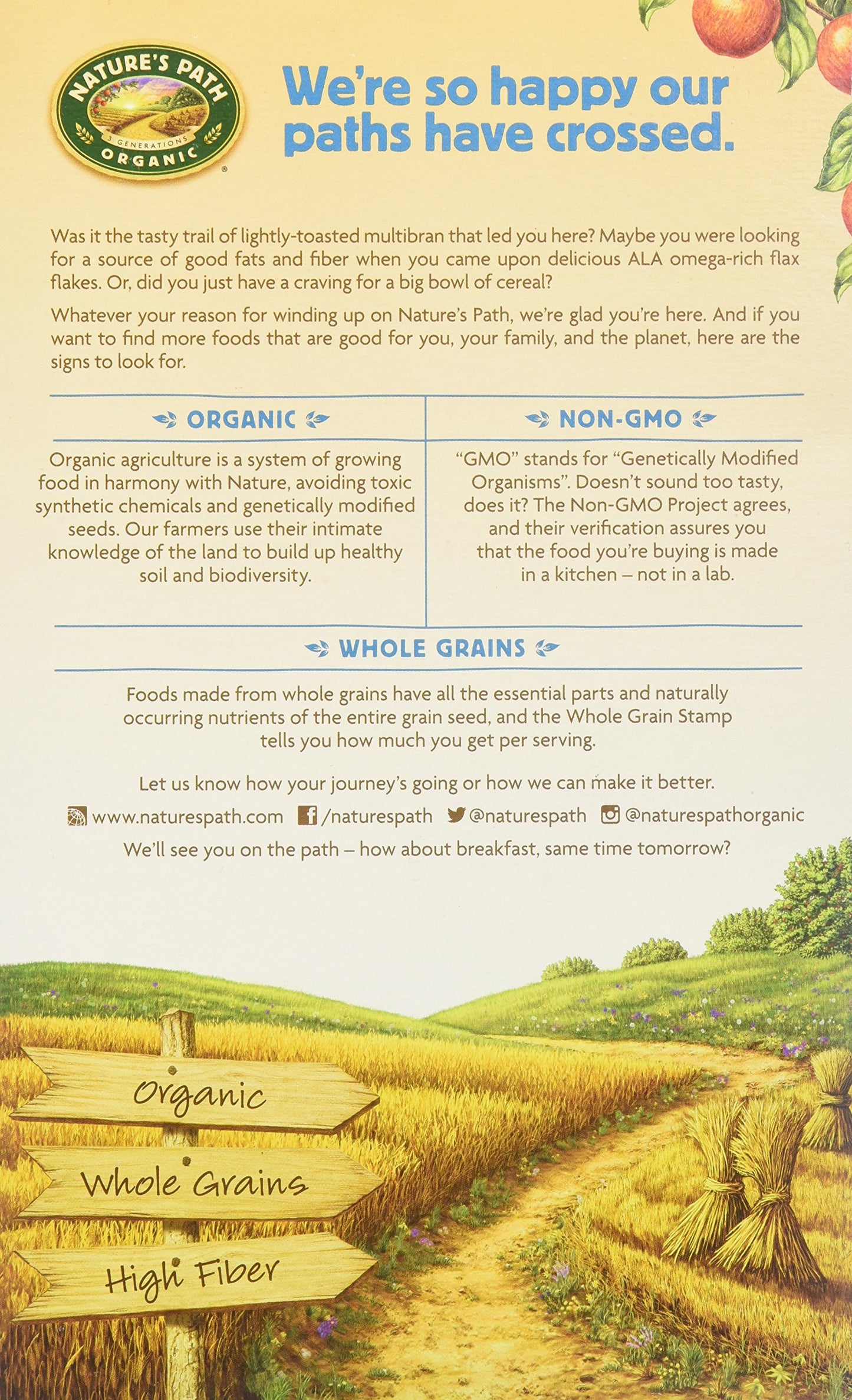 Nature'S Path Organic Flax Plus Cereal Multibran - 13.25 Oz