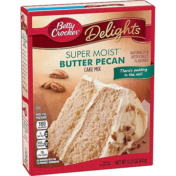 Betty Crocker Super Moist Butter Pecan Cake Mix, 6 Ct, 15.25 Oz