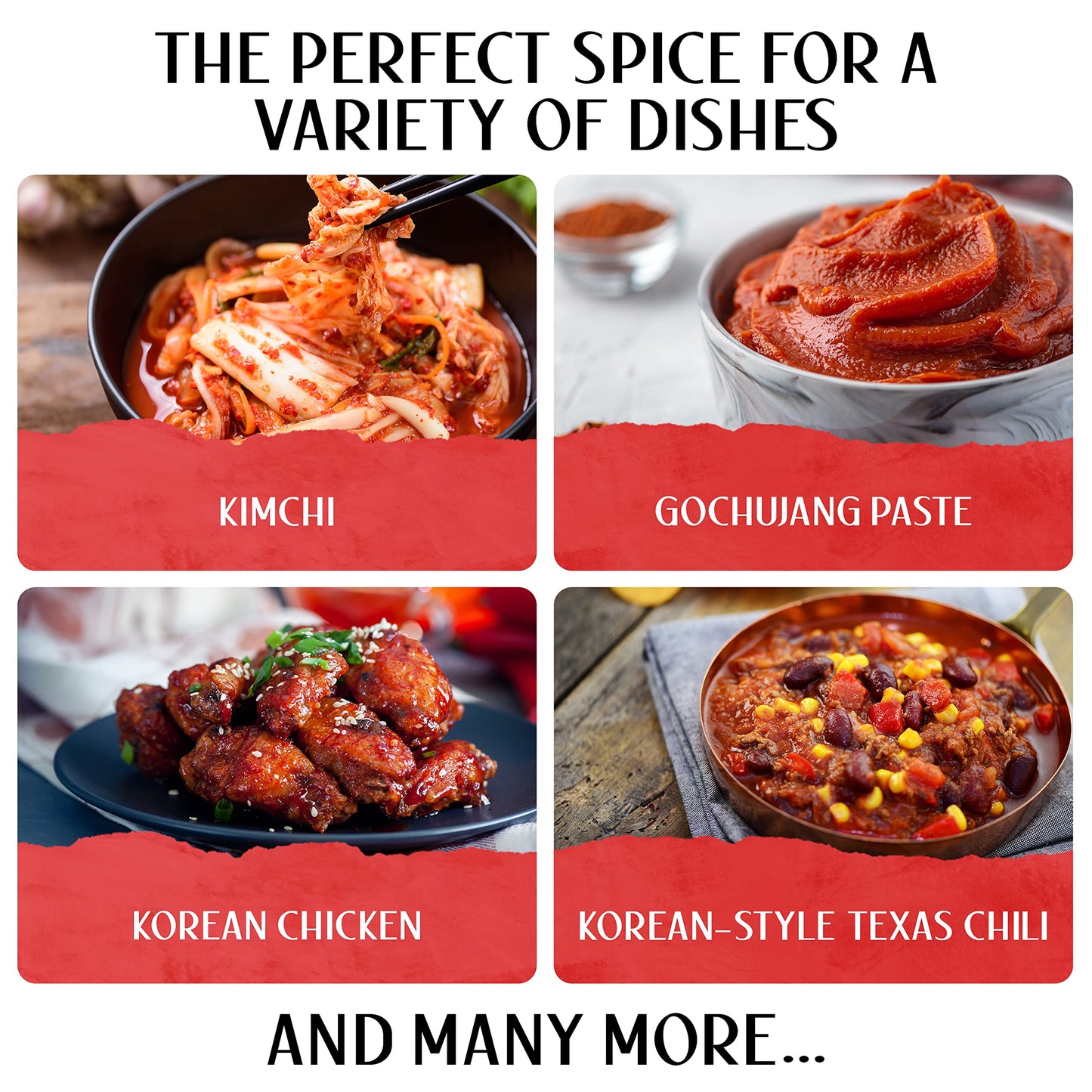 Premium Gochugaru Korean Red Pepper Flakes From Sun-Dried Gochugaru Korean Pepper - 2 Oz