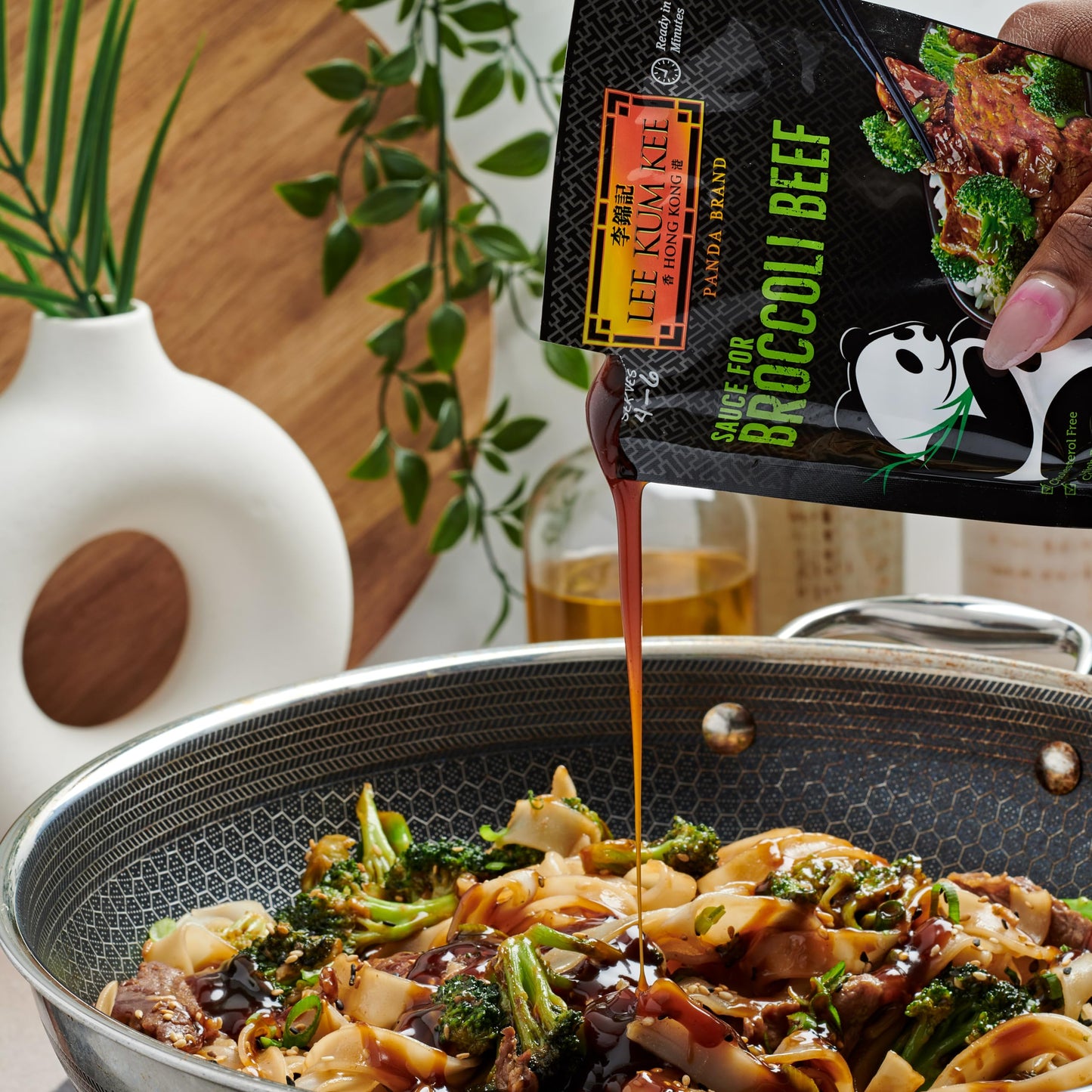 Lee Kum Kee Panda Brand Sauce for Broccoli Beef, 0g Trans Fat, No Artificial Flavors, No High Fructose Corn Syrup, Cholesterol F