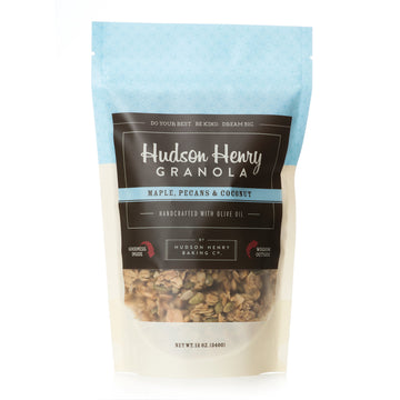 Hudson Henry Granola, Maple, Pecan & Coconut - 12 Oz. Package, Pack Of 3 | Non-Gmo Project Verified