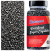 Bakerpan Pearlized Sugar Sprinkles for Baking - 5 Ounce - Sparkling Black Decorating Sugar Crystals for Cookies, Cake Pops, Ice
