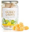 Gourmanity Honey Candy Lemon Drops, 7Oz Jar Gourmet French Candy Honey Drops Honey-Lemon Hard Candy Delicious, Soothing Natural