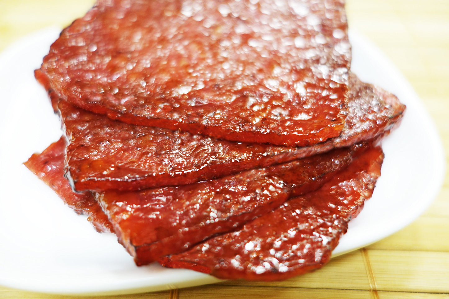 Singapore Street Food, Fire-Grilled Tender Pork Jerky (Original Flavor - Square Shaped 12Oz) *Grilled Fresh To Your Order *Shipp