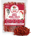 Chile De Arbol 8oz - Dried Whole Red Chili Peppers, Premium All Natural Stemless, Resealable Bag. Use in Mexican, Chinese and Th